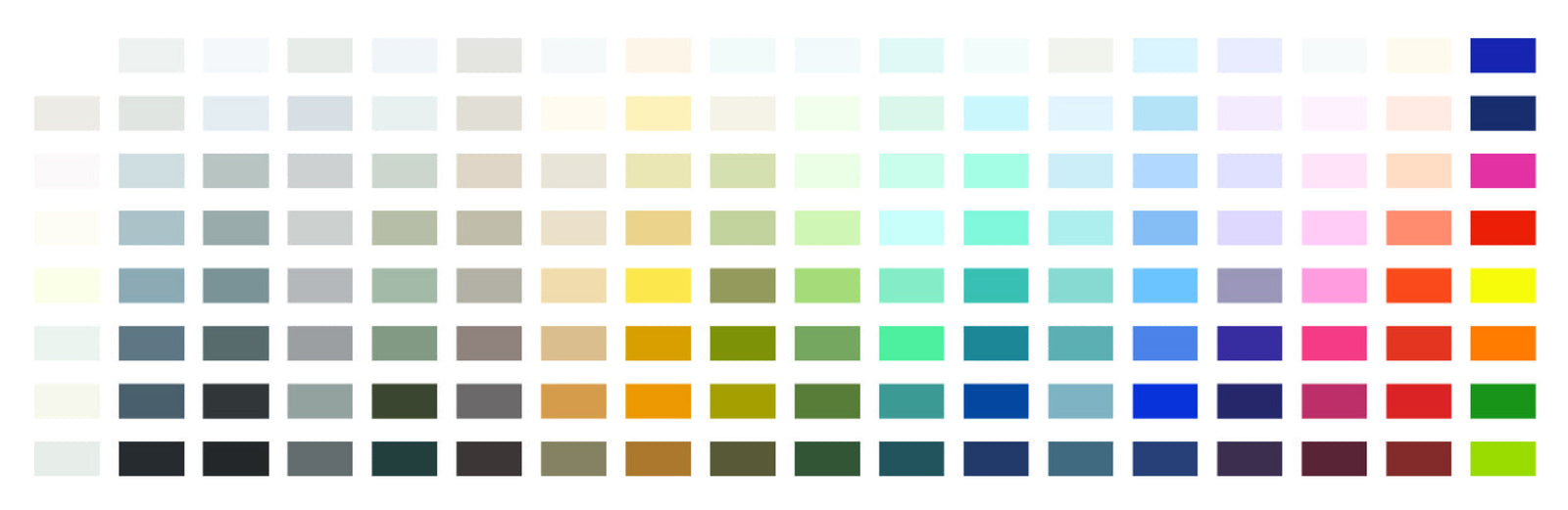 Black High Quality Premium European Paint Colour Palette